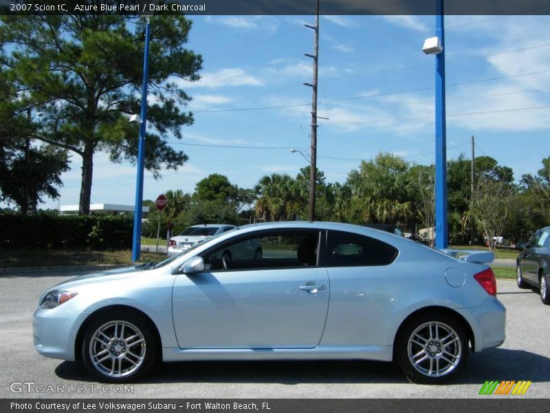 Azure Blue Pearl / Dark Charcoal 2007 Scion tC