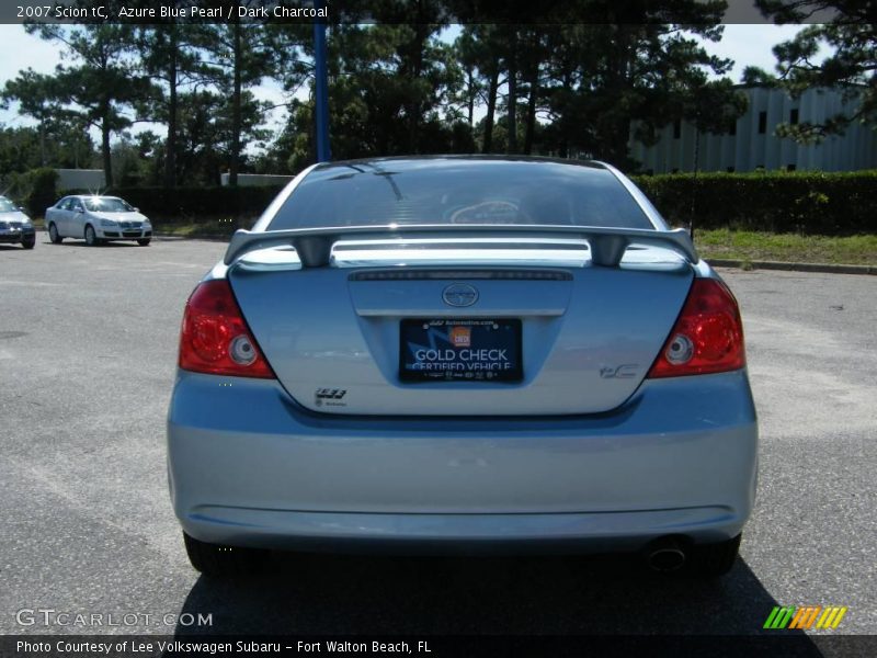 Azure Blue Pearl / Dark Charcoal 2007 Scion tC