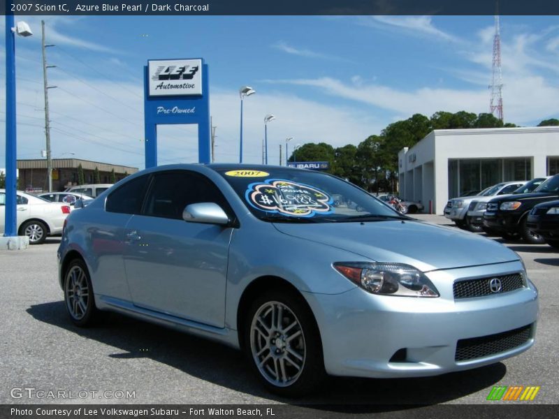 Azure Blue Pearl / Dark Charcoal 2007 Scion tC