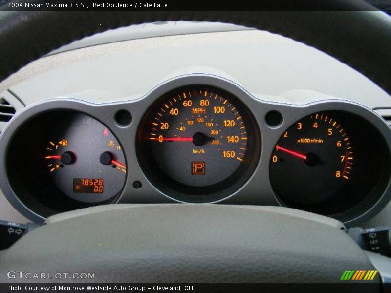 Red Opulence / Cafe Latte 2004 Nissan Maxima 3.5 SL