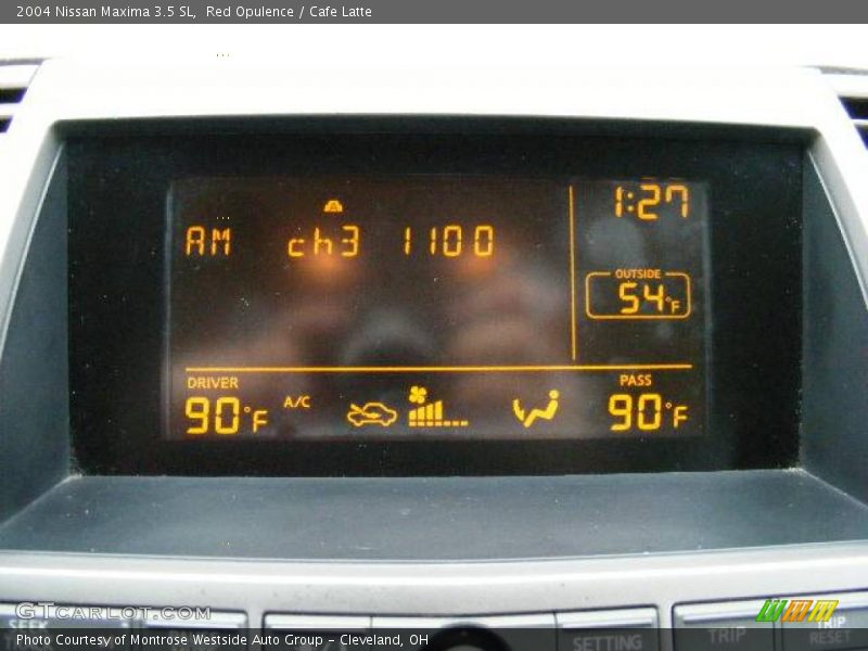 Red Opulence / Cafe Latte 2004 Nissan Maxima 3.5 SL