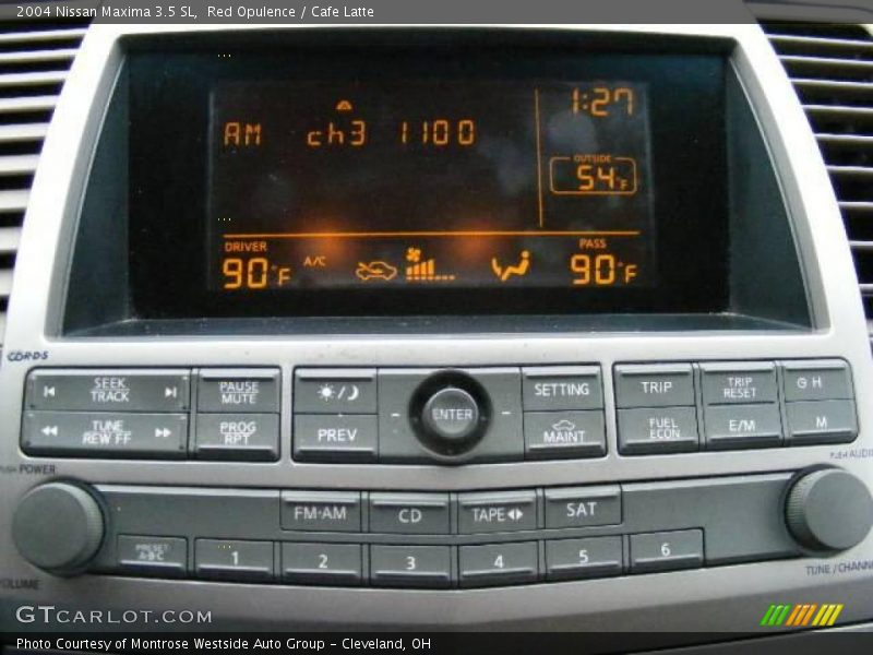 Red Opulence / Cafe Latte 2004 Nissan Maxima 3.5 SL
