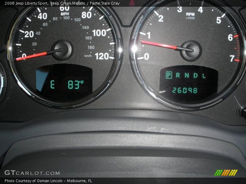 Jeep Green Metallic / Pastel Slate Gray 2008 Jeep Liberty Sport