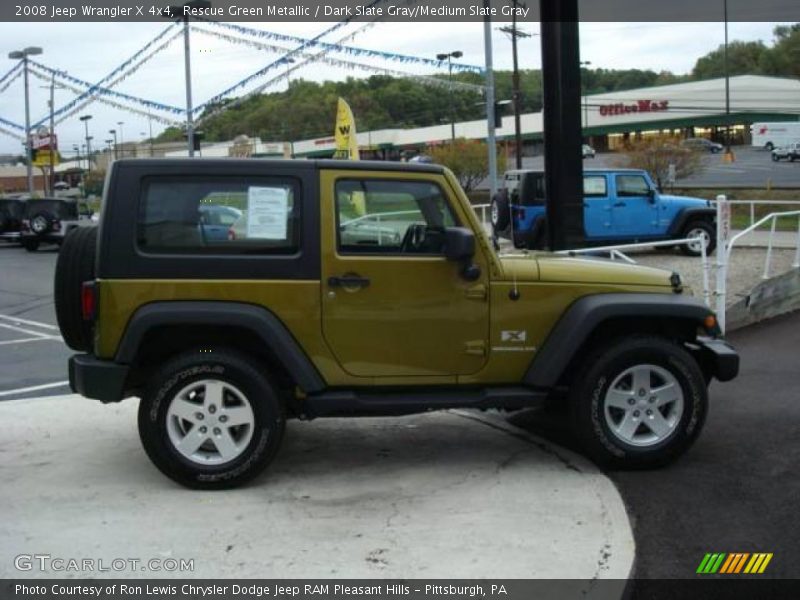 Rescue Green Metallic / Dark Slate Gray/Medium Slate Gray 2008 Jeep Wrangler X 4x4