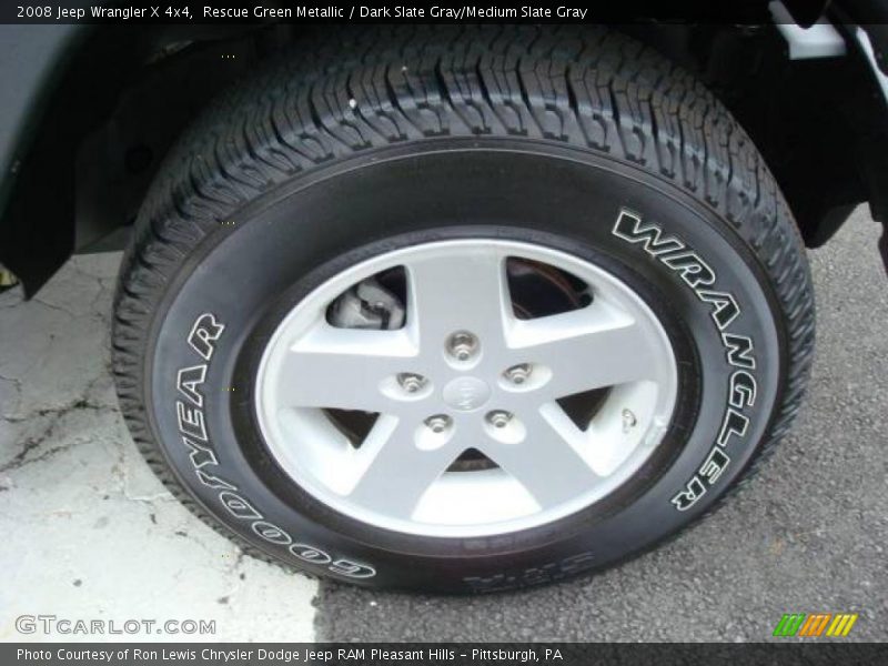 Rescue Green Metallic / Dark Slate Gray/Medium Slate Gray 2008 Jeep Wrangler X 4x4