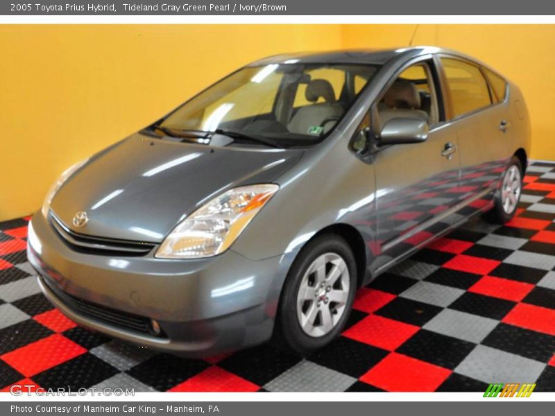 Tideland Gray Green Pearl / Ivory/Brown 2005 Toyota Prius Hybrid