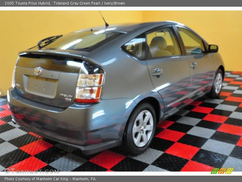 Tideland Gray Green Pearl / Ivory/Brown 2005 Toyota Prius Hybrid