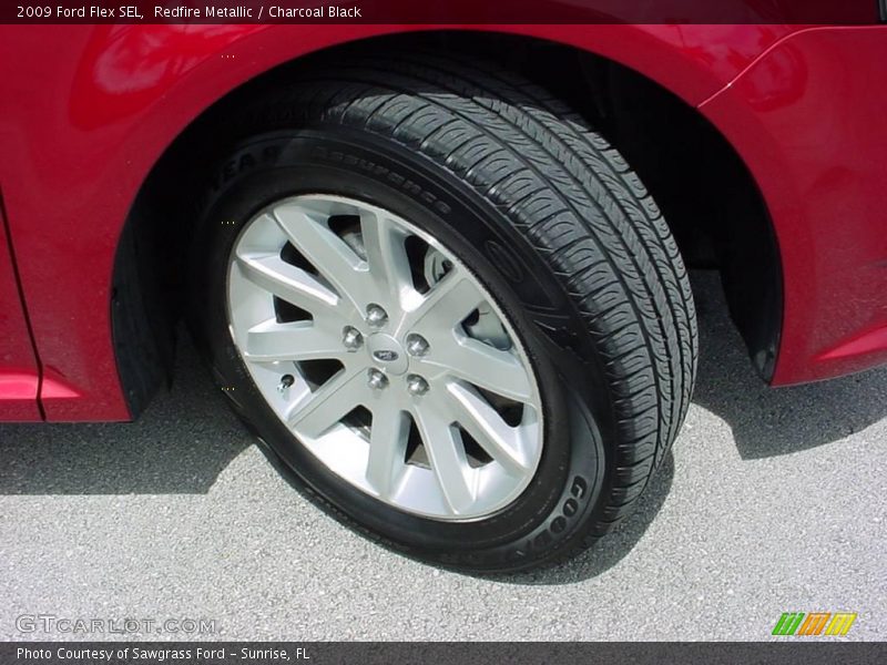 Redfire Metallic / Charcoal Black 2009 Ford Flex SEL