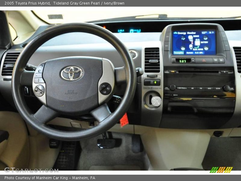 Tideland Gray Green Pearl / Ivory/Brown 2005 Toyota Prius Hybrid
