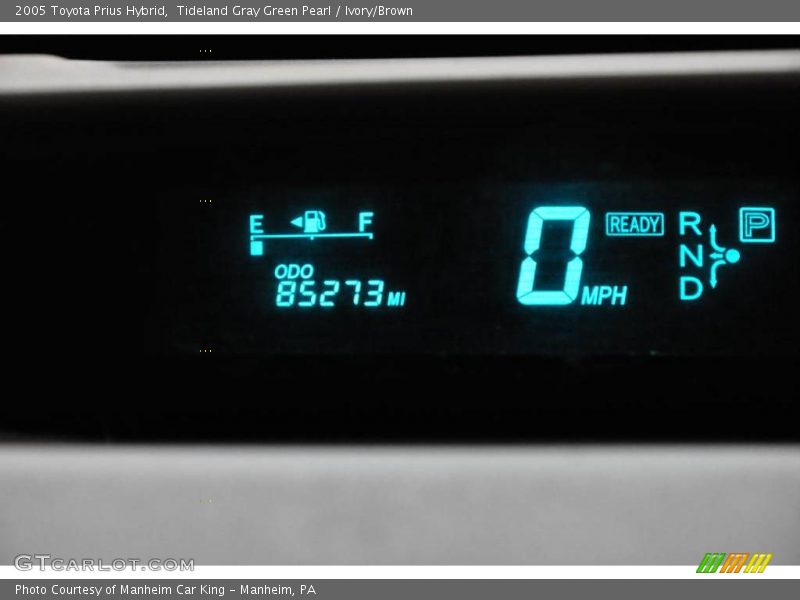 Tideland Gray Green Pearl / Ivory/Brown 2005 Toyota Prius Hybrid