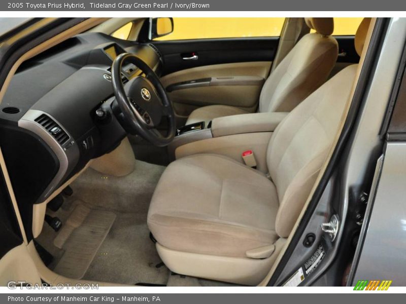 Tideland Gray Green Pearl / Ivory/Brown 2005 Toyota Prius Hybrid
