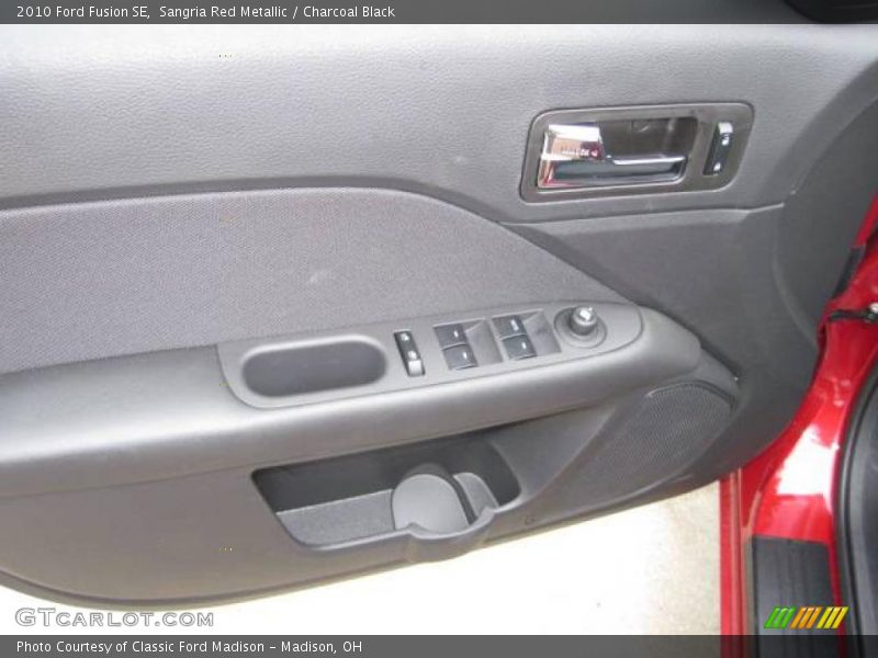 Sangria Red Metallic / Charcoal Black 2010 Ford Fusion SE