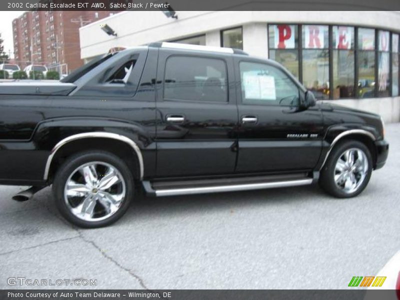 Sable Black / Pewter 2002 Cadillac Escalade EXT AWD