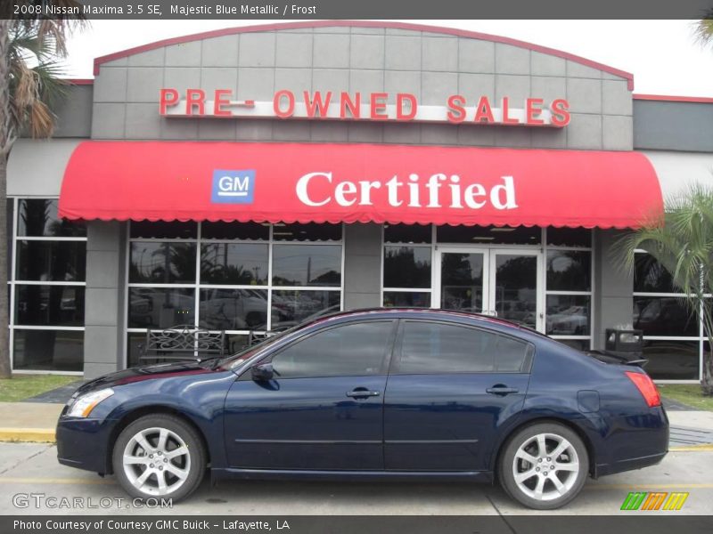 Majestic Blue Metallic / Frost 2008 Nissan Maxima 3.5 SE