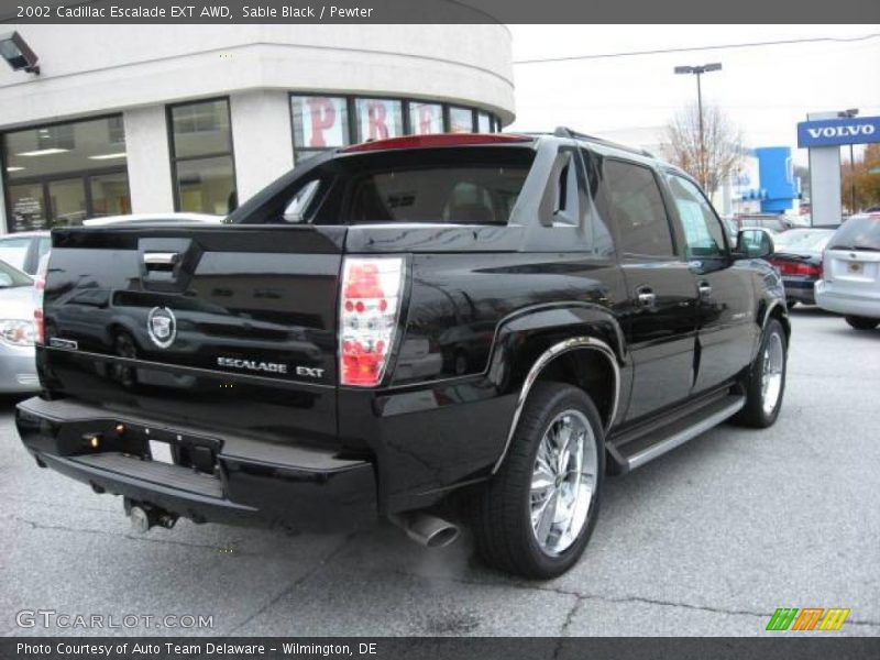 Sable Black / Pewter 2002 Cadillac Escalade EXT AWD