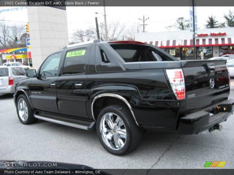 Sable Black / Pewter 2002 Cadillac Escalade EXT AWD