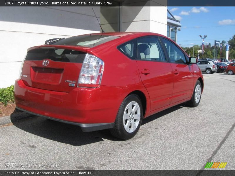 Barcelona Red Metallic / Dark Gray 2007 Toyota Prius Hybrid