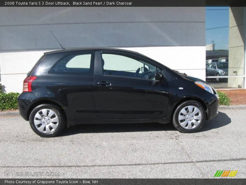 Black Sand Pearl / Dark Charcoal 2008 Toyota Yaris S 3 Door Liftback