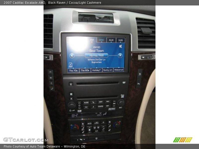 Black Raven / Cocoa/Light Cashmere 2007 Cadillac Escalade AWD