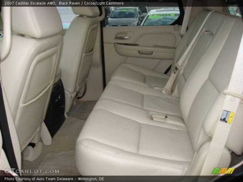 Black Raven / Cocoa/Light Cashmere 2007 Cadillac Escalade AWD