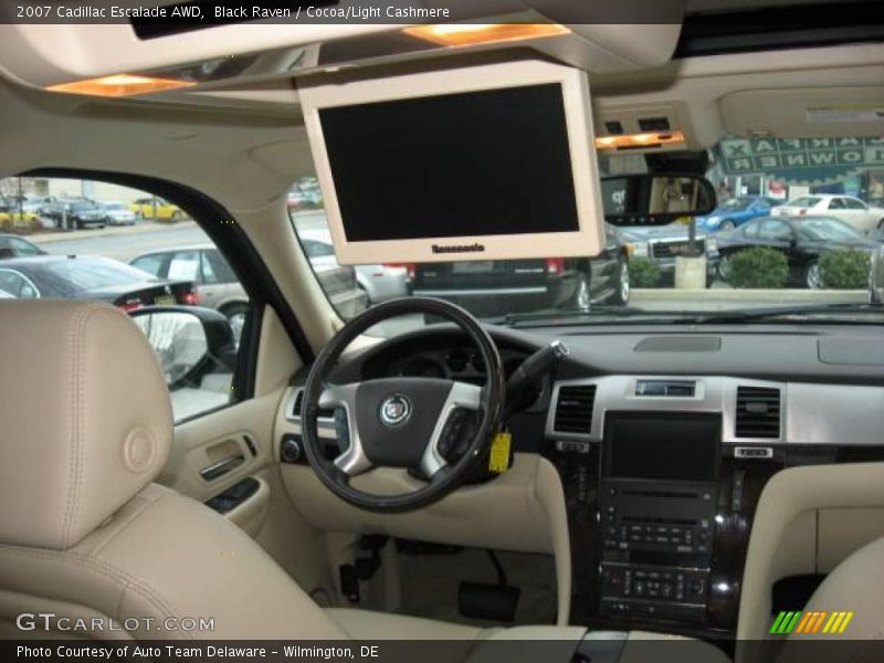 Black Raven / Cocoa/Light Cashmere 2007 Cadillac Escalade AWD