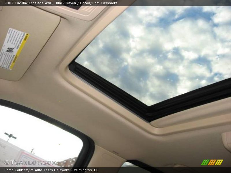 Black Raven / Cocoa/Light Cashmere 2007 Cadillac Escalade AWD