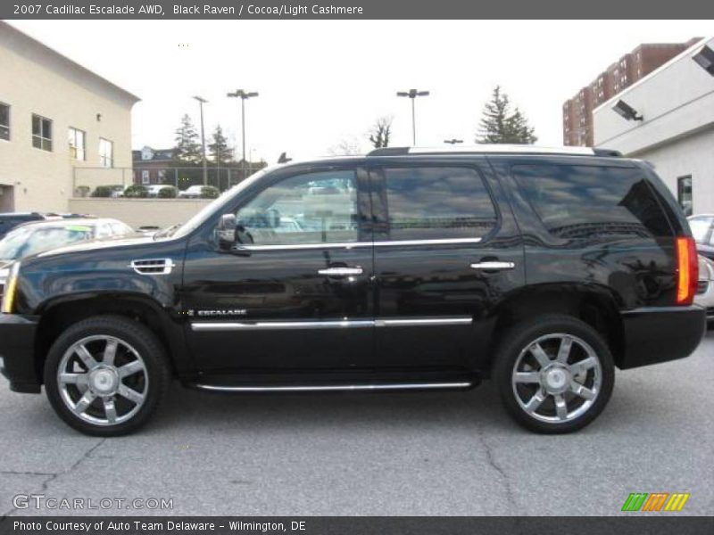 Black Raven / Cocoa/Light Cashmere 2007 Cadillac Escalade AWD