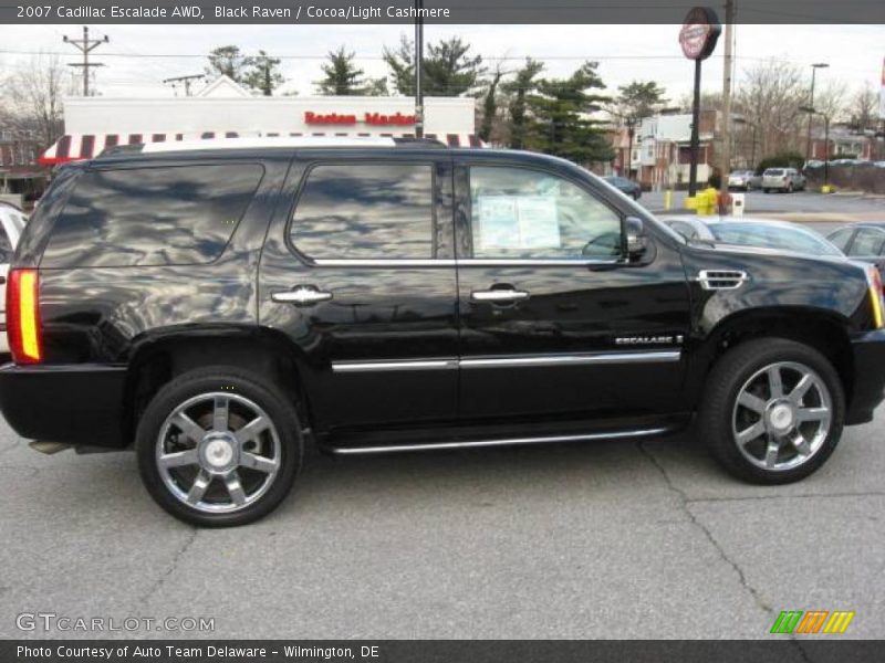 Black Raven / Cocoa/Light Cashmere 2007 Cadillac Escalade AWD