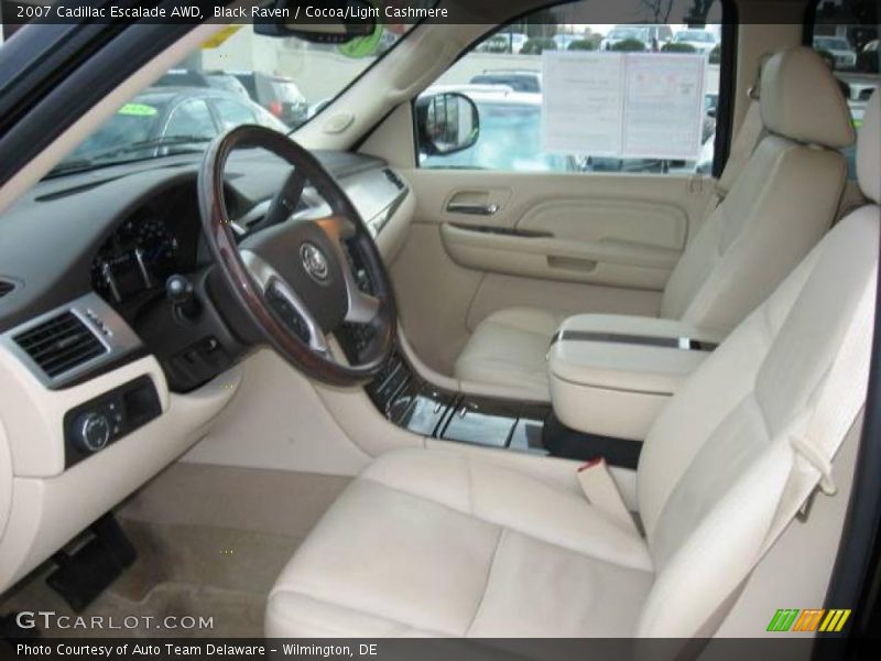 Black Raven / Cocoa/Light Cashmere 2007 Cadillac Escalade AWD