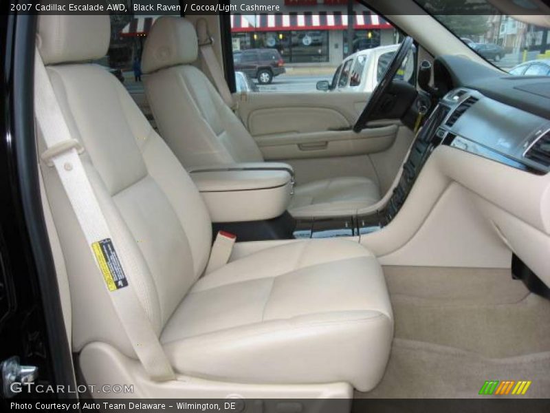 Black Raven / Cocoa/Light Cashmere 2007 Cadillac Escalade AWD