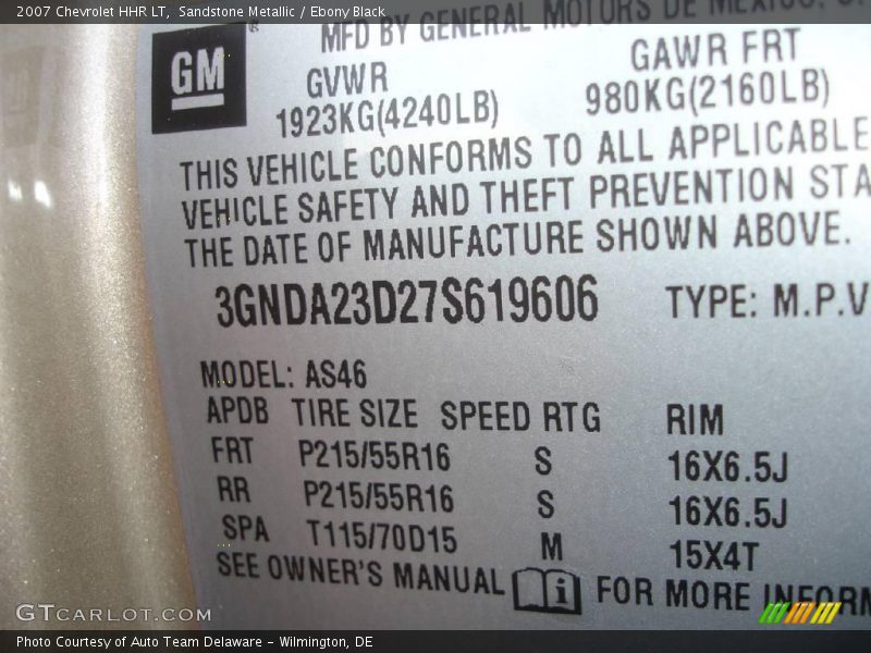 Sandstone Metallic / Ebony Black 2007 Chevrolet HHR LT