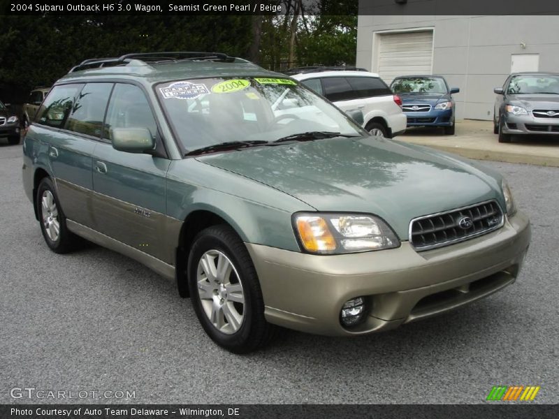 Seamist Green Pearl / Beige 2004 Subaru Outback H6 3.0 Wagon