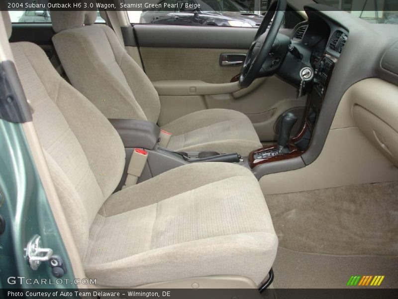 Seamist Green Pearl / Beige 2004 Subaru Outback H6 3.0 Wagon