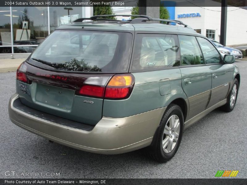 Seamist Green Pearl / Beige 2004 Subaru Outback H6 3.0 Wagon
