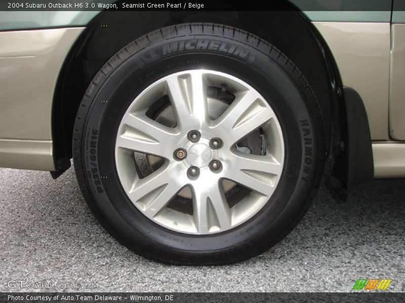 Seamist Green Pearl / Beige 2004 Subaru Outback H6 3.0 Wagon