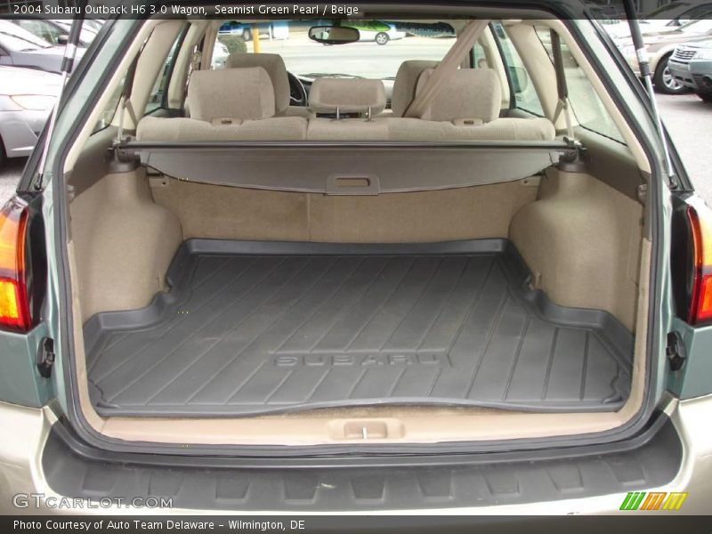 Seamist Green Pearl / Beige 2004 Subaru Outback H6 3.0 Wagon