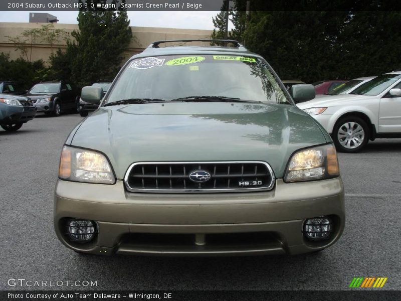 Seamist Green Pearl / Beige 2004 Subaru Outback H6 3.0 Wagon