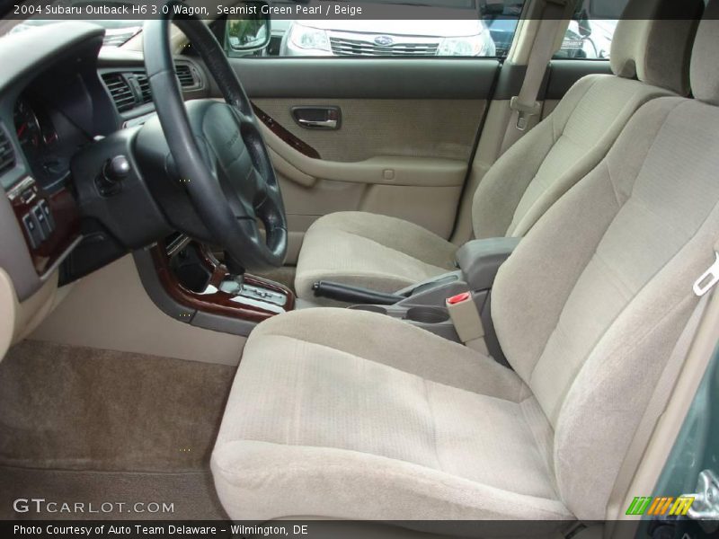 Seamist Green Pearl / Beige 2004 Subaru Outback H6 3.0 Wagon