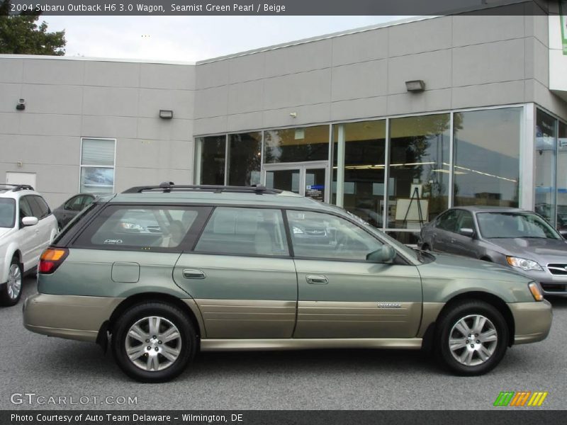 Seamist Green Pearl / Beige 2004 Subaru Outback H6 3.0 Wagon