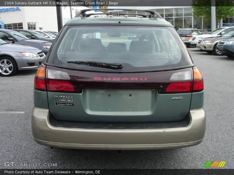 Seamist Green Pearl / Beige 2004 Subaru Outback H6 3.0 Wagon