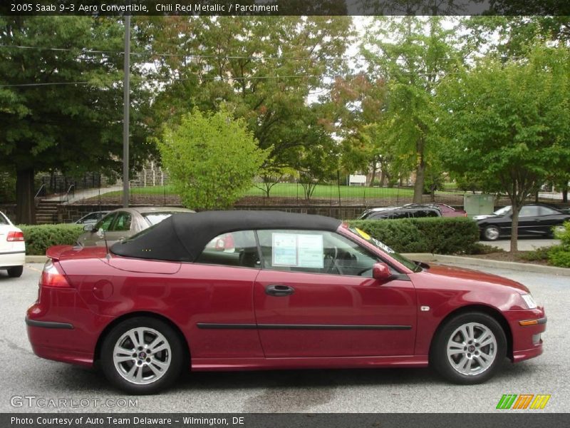 Chili Red Metallic / Parchment 2005 Saab 9-3 Aero Convertible