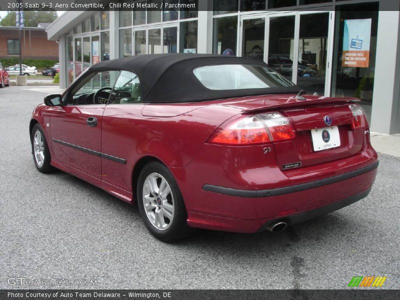 Chili Red Metallic / Parchment 2005 Saab 9-3 Aero Convertible