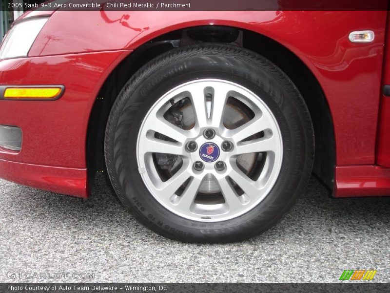 Chili Red Metallic / Parchment 2005 Saab 9-3 Aero Convertible