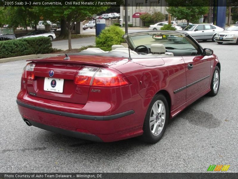 Chili Red Metallic / Parchment 2005 Saab 9-3 Aero Convertible