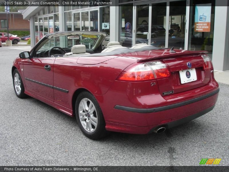Chili Red Metallic / Parchment 2005 Saab 9-3 Aero Convertible