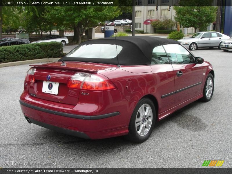 Chili Red Metallic / Parchment 2005 Saab 9-3 Aero Convertible