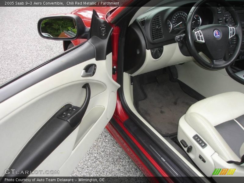 Chili Red Metallic / Parchment 2005 Saab 9-3 Aero Convertible