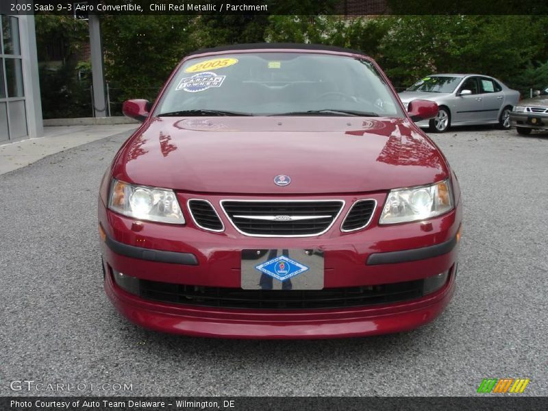 Chili Red Metallic / Parchment 2005 Saab 9-3 Aero Convertible