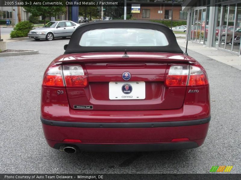 Chili Red Metallic / Parchment 2005 Saab 9-3 Aero Convertible
