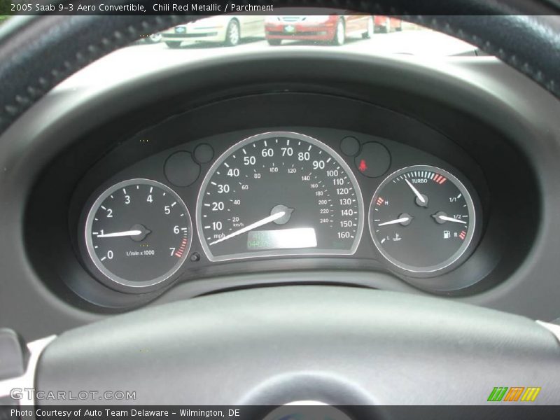 Chili Red Metallic / Parchment 2005 Saab 9-3 Aero Convertible